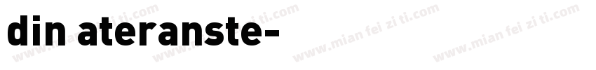 din ateranste字体转换